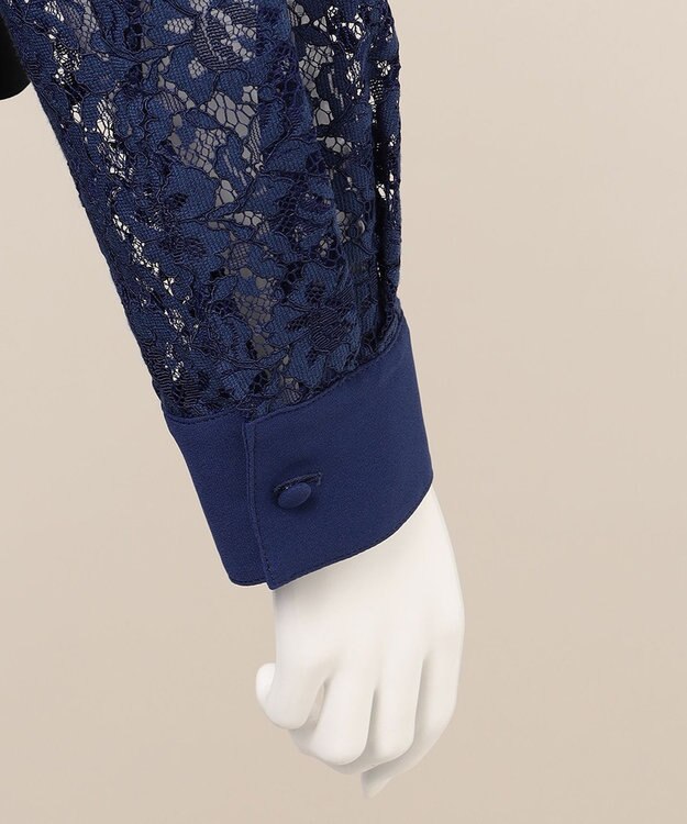 23区 【APPLAUDIR】レースコンビ ドレス ブルー系