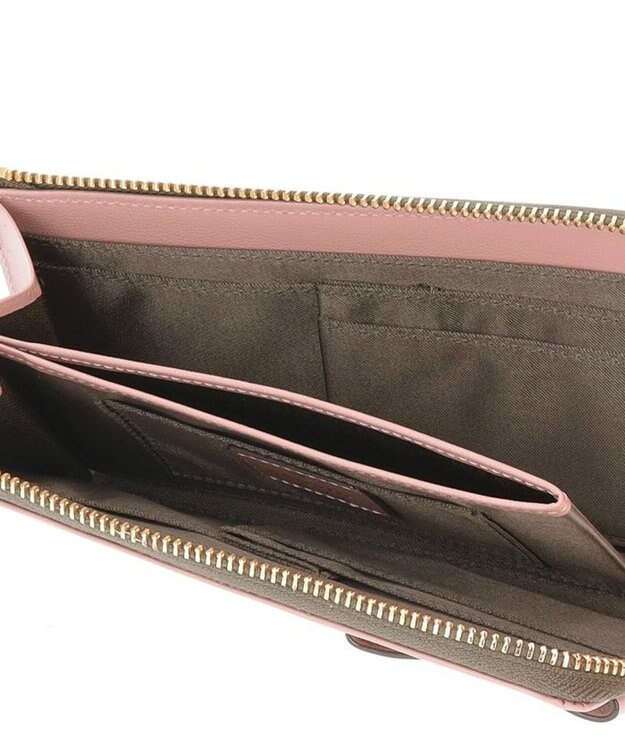 LANVIN en Bleu シャリテ コンパクトL字ファスナー長財布 ピンク