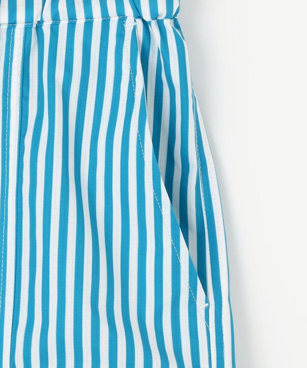PW CIRCULUS 【高通気 / 軽撥水 / 軽量のDotAir 使用】【MEN】ストライプ柄ショーツ サックスブルー系2