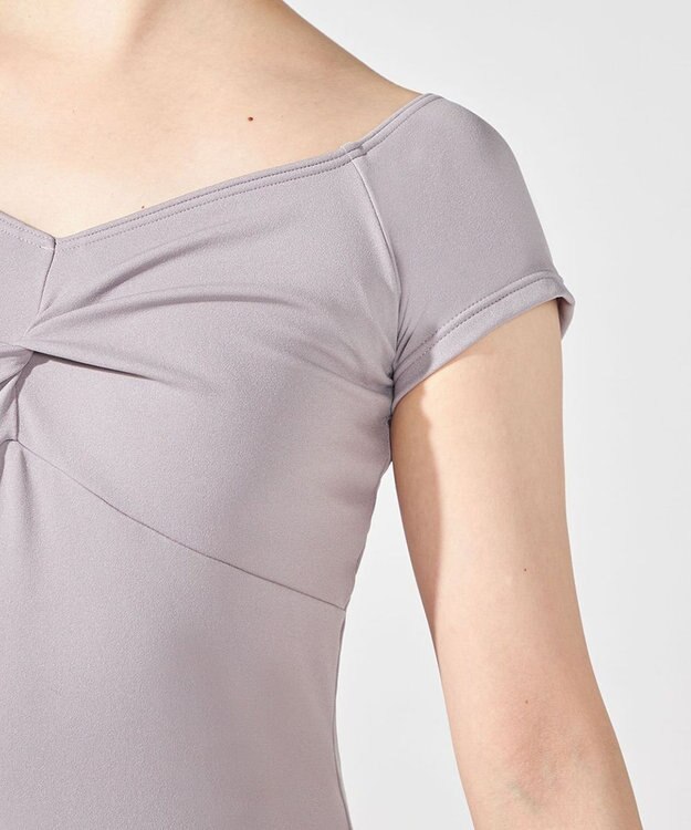 Chacott フレンチスリーブトップ グレージュ