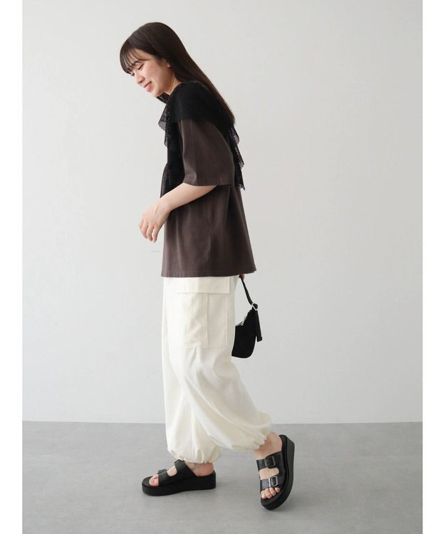 Green Parks ・ＳＵＧＡＲ　ＳＰＯＯＮ　ＬＩＯＮｐｔラッフルＴＥＥ Charcoal Gray