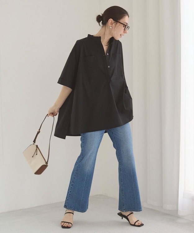 WEGO 【ANGIE VINTAGE/SMLサイズ展開】ブーツカットデニムパンツ ブルー