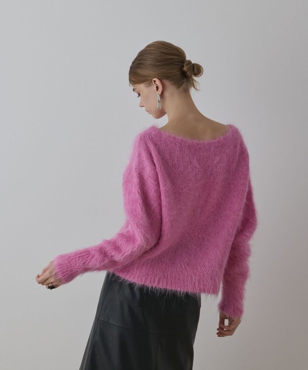 GRACE CONTINENTAL オーバーニットトップ ピンク