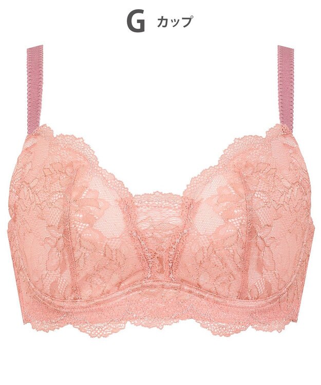Wing Wing Lesiage 【1000シリーズ】 3/4カップブラ PB1001 ウイング／ワコール ピーチ