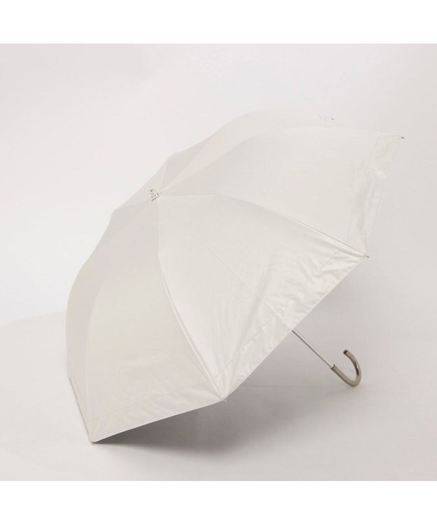 UNBILLION カシュネ cachenez / PUリムボーダートップレス2段折りたたみ傘 ホワイト