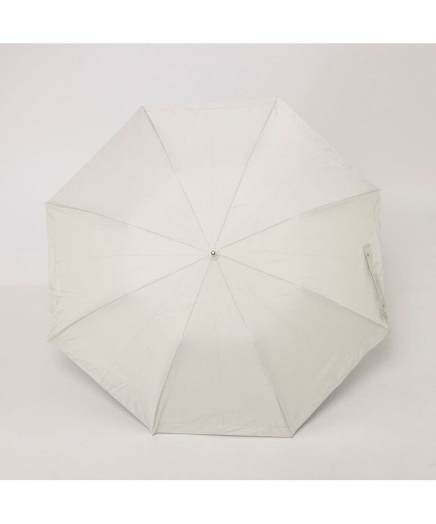 UNBILLION カシュネ cachenez / PUリムボーダートップレス2段折りたたみ傘 ホワイト