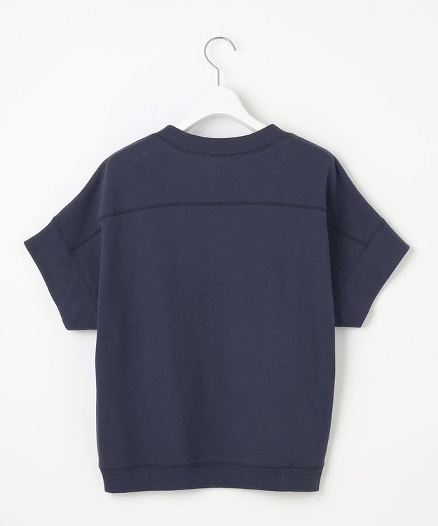 23区 【SLOW/WEB限定】ラスティックテリー Vネック カットソー ダルブルー系