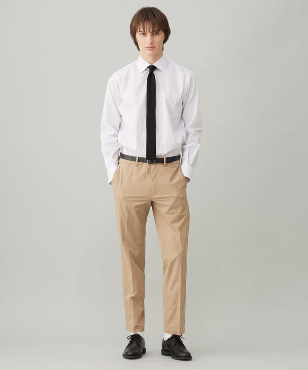 UNFILO MENS ドライ ストレッチ ドレスシャツ ホワイト