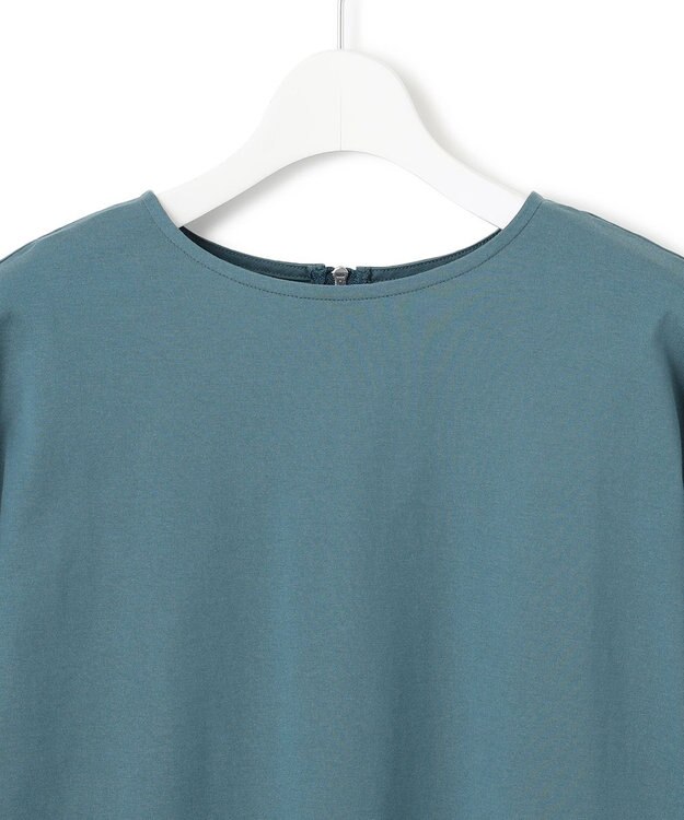 J.PRESS YORK STREET 【WOMEN】ツイストスリーブジャージ プルオーバー ピーコックグリーン系