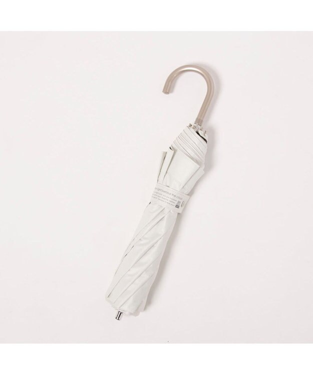 UNBILLION カシュネ cachenez / PUリムボーダートップレス2段折りたたみ傘 ホワイト