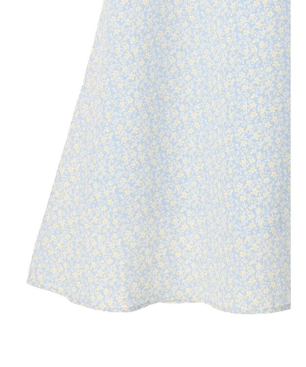 earth music&ecology フラワープリントフレアスカート Sax