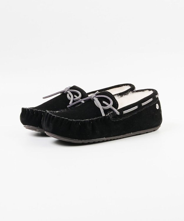 BONTRE 【EMU/エミュー】ムートンモカシンシューズ ブラックスムース