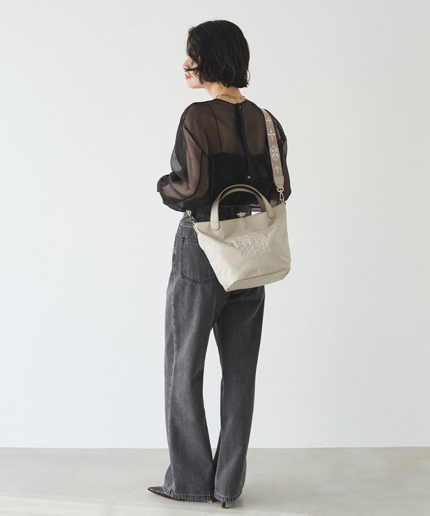 russet コーデュラナイロン2WAYミニトートバッグ(CE-1673-WEB) L.Greige
