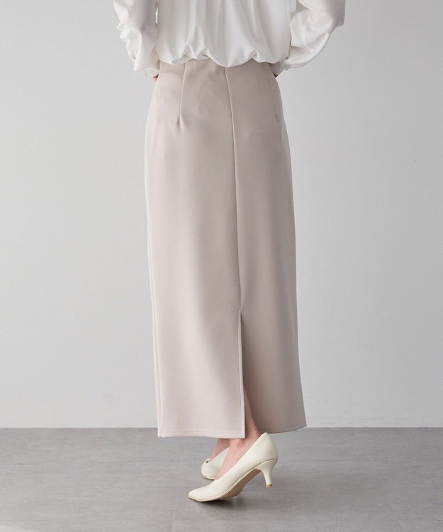 YECCA VECCA ダンボールニットナロースカート Beige