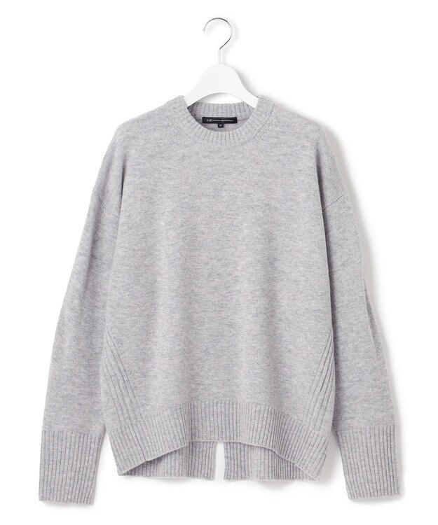 23区 【滝沢眞規子さん着用/洗える】ウールカシミヤ クルーネック ニット ライトグレー系