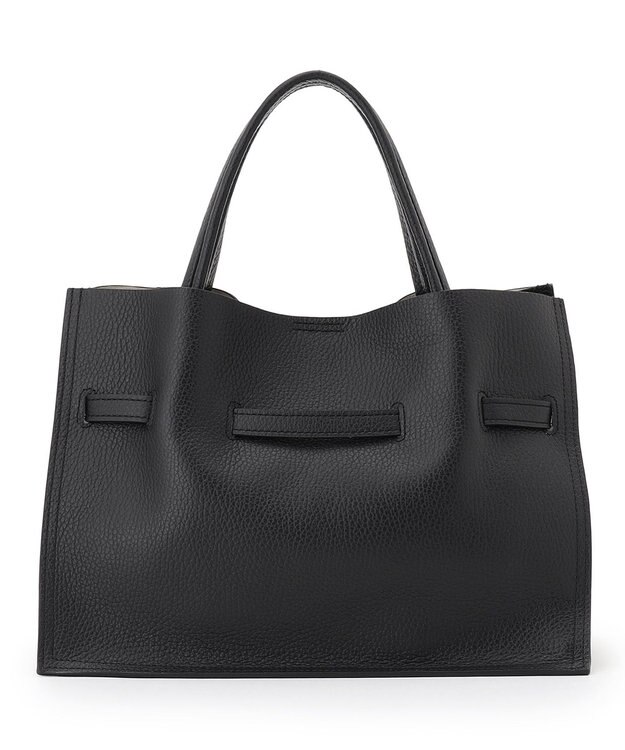 23区 【先行予約】VIOLAd'ORO イタリアンWフェイスレザー トートバッグ ブラック系