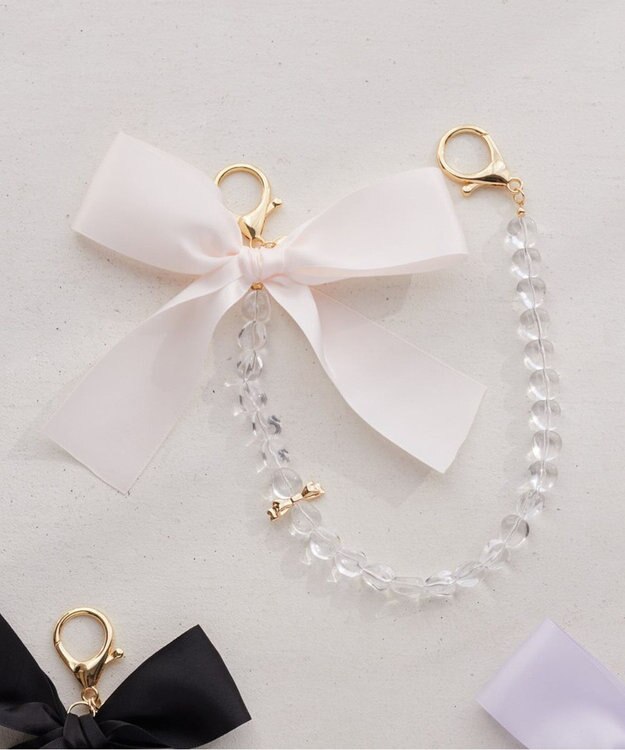 Maison de FLEUR ビッグリボンチャーム Light Pink