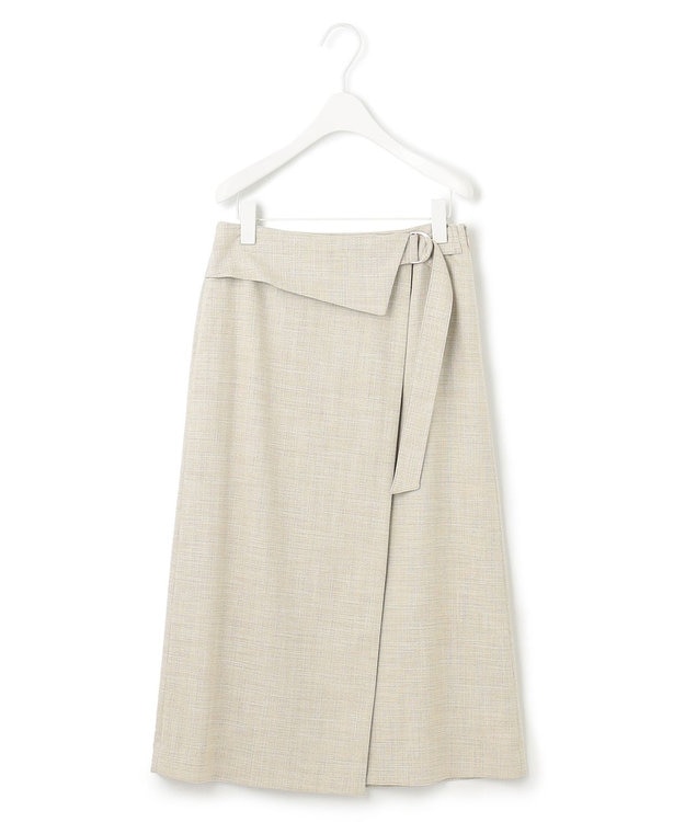 ICB L 【洗える】Vi/Peブッチャー ラップデザインスカート トープ系