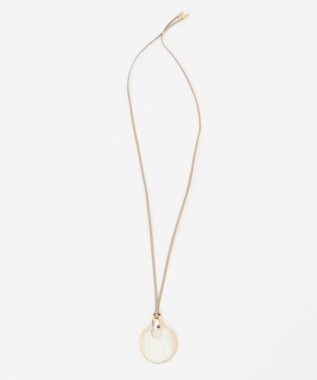 23区 ラウンドホーン ワントップ ネックレス ホワイト系