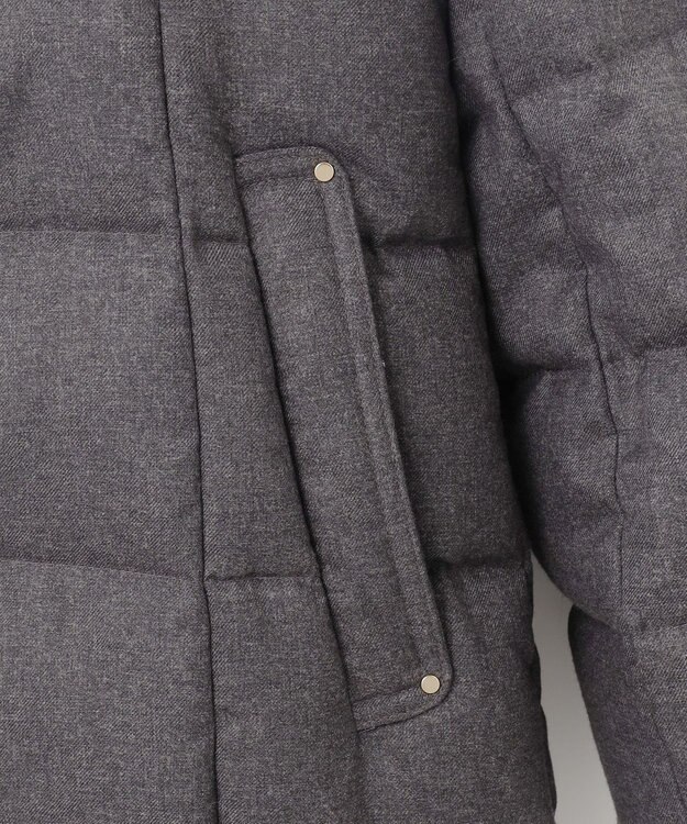 ANY SIS 【撥水・洗える】リッチファーフードロング ダウン グレー