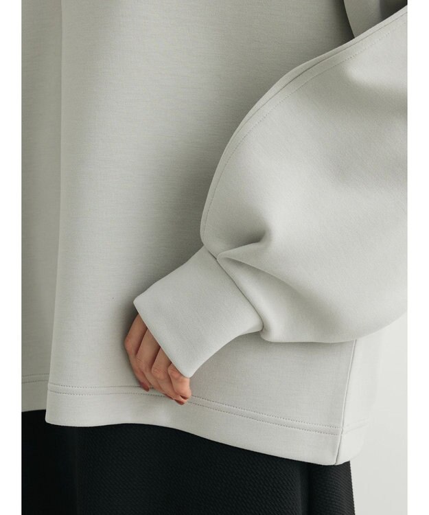 Green Parks キーネックダンボールプルオーバー Light Gray