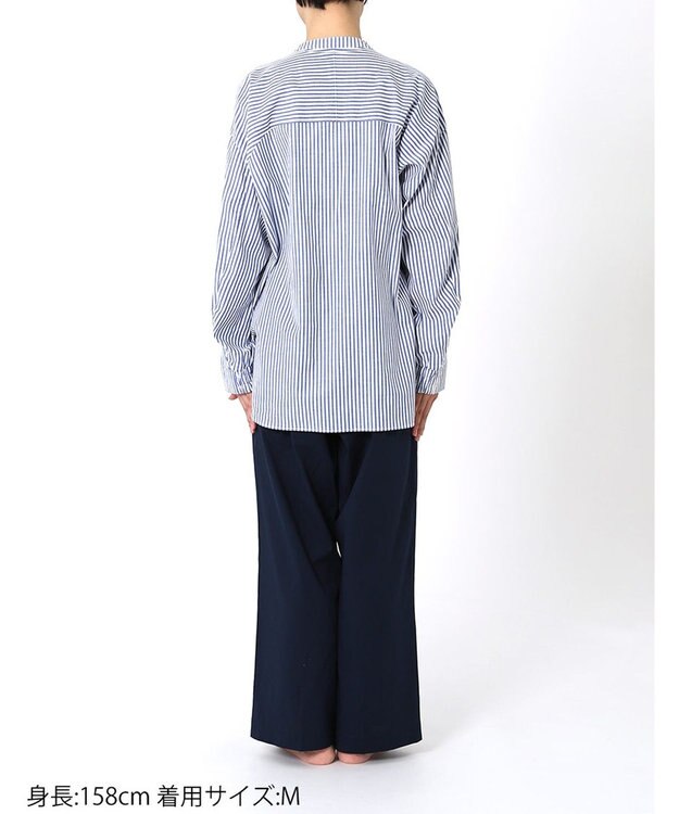 ワコール／睡眠科学 パジャマ 長袖 長ズボン 綿混(本体) ここちよく眠れる 寝返りしやすい レディース YDX509 睡眠科学／ワコール ブルー