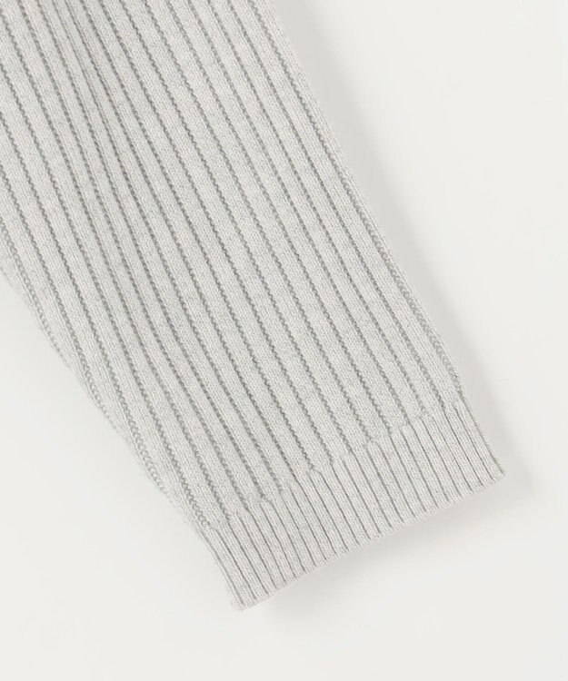 JOSEPH ABBOUD MOUNTAIN 【日本素材・ストレッチ】コットンムリネ アウトドア ニット パーカー アイボリー系