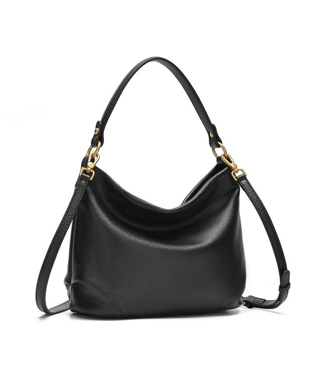 style code [Lyrss/リルス] ナチュラルレザー 2WAY ショルダーバッグ ブラック