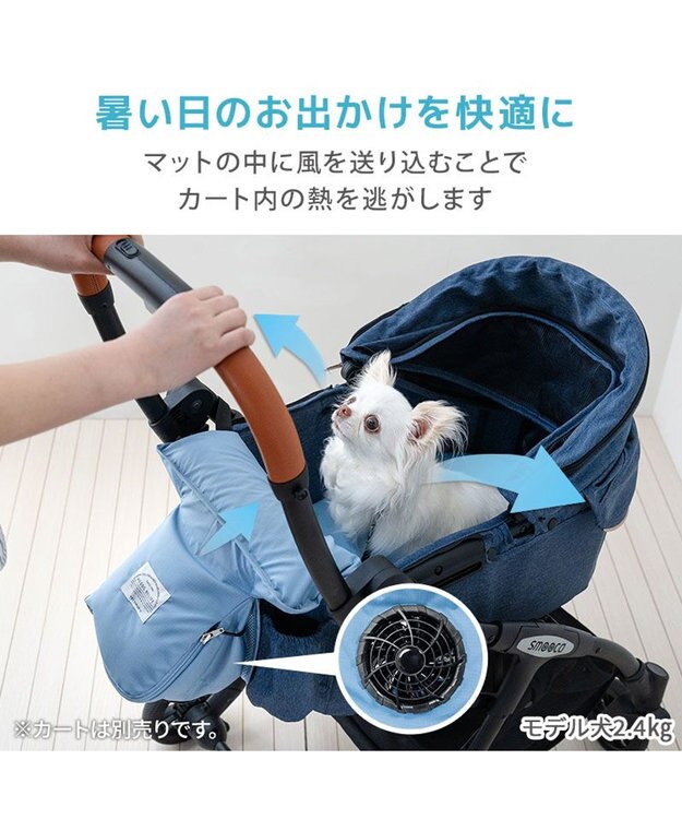 PET PARADISE ペットパラダイス カートクーラー 《ブルー》ファン付きクーラーマット ライトブルー