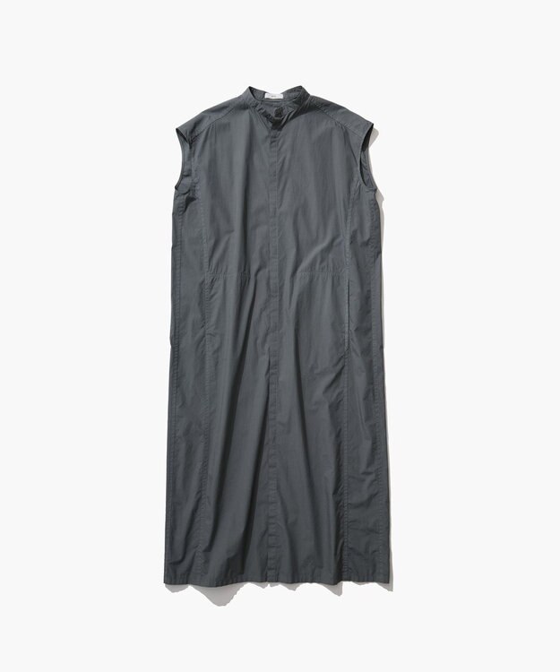 ATON COTTON LAWN | フレンチスリーブドレス GRAY