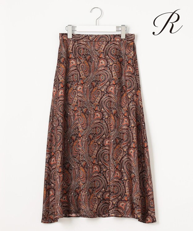 23区 【R(アール)】Ratti ペイズリープリント スカート ブラウン系5