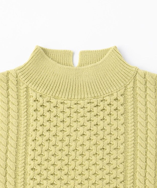 UNFILO アランパターンニット ピスタチオ