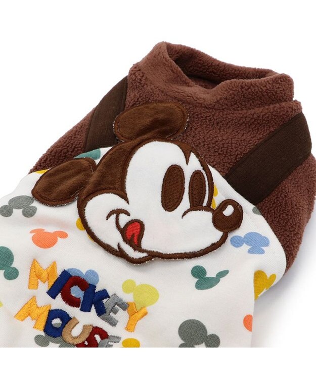 PET PARADISE ディズニー ミッキーマウス カラフルロンパース 小型犬 茶