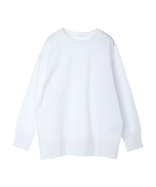 Green Parks ワイドシルエット裏毛プルオーバー White
