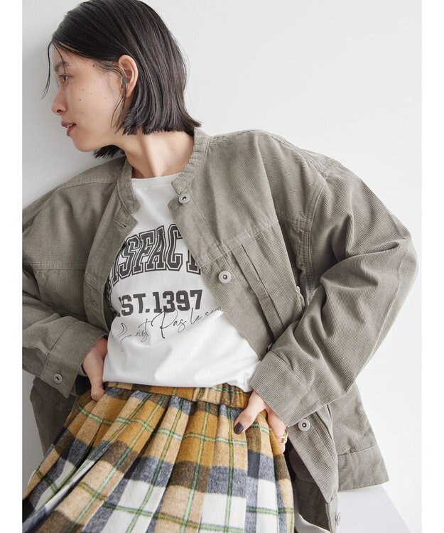 AMERICAN HOLIC コーデュロイジャケット Charcoal Gray