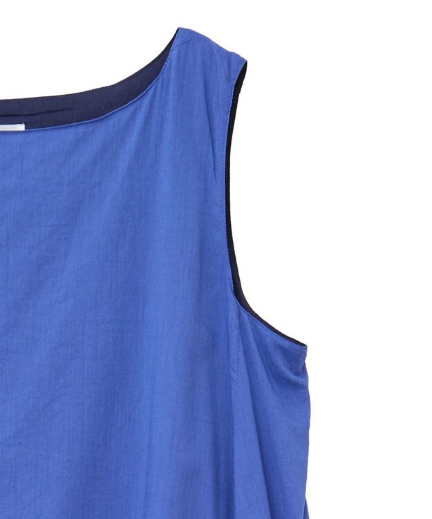 CRAFT STANDARD BOUTIQUE インド綿混フレアワンピース Blue