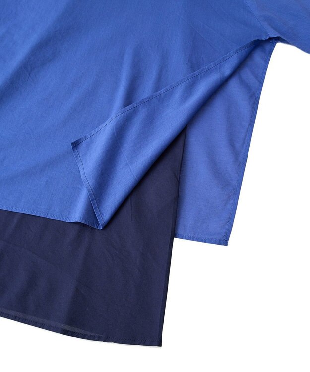 CRAFT STANDARD BOUTIQUE インド綿混フレアワンピース Blue