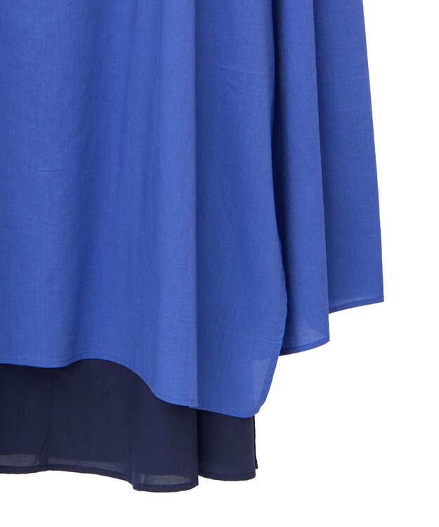 CRAFT STANDARD BOUTIQUE インド綿混フレアワンピース Blue