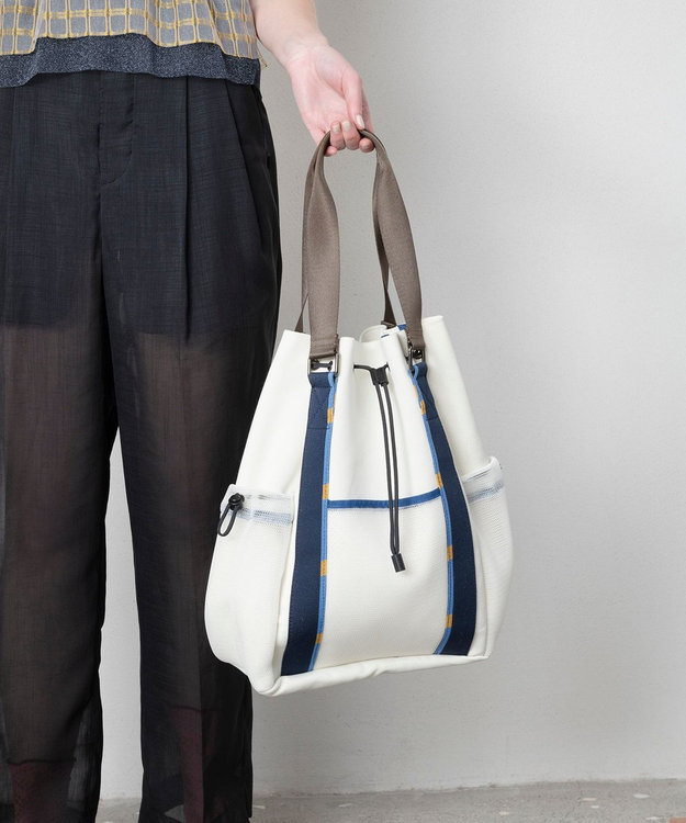 TRICOTE 【2WAY】ポケットメッシュトート / リュック 80IVORY