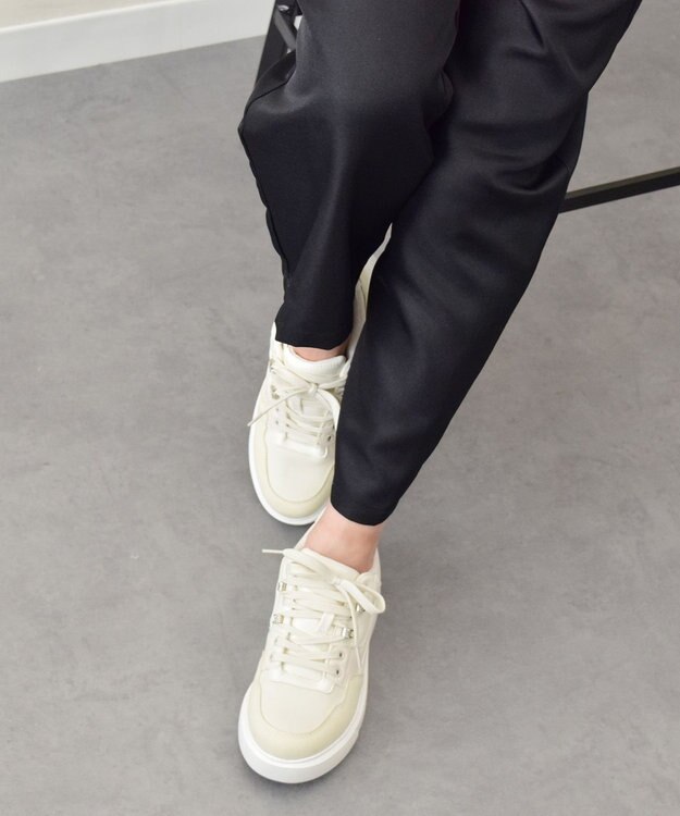 Bridget Birkin 【PARADIS COULEUR】晴雨兼用厚底スニーカー ホワイトコンビ