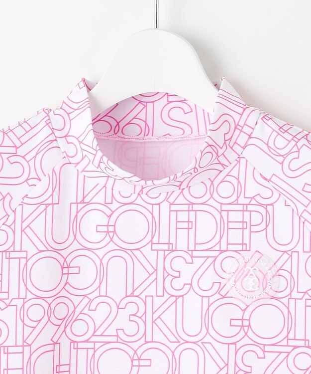 23区GOLF 【辻梨恵プロ着用】【WOMEN】ビッグロゴ モックネック ピンク系5