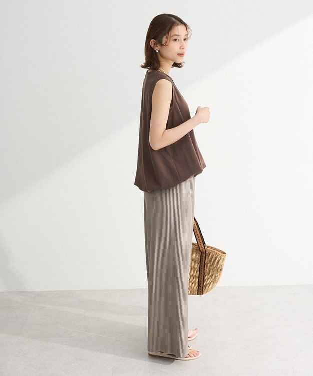 Green Parks ・Ｐｅｔｉｔ　Ｆｌｅｕｒ　バルーンノースリーブプルオ Brown