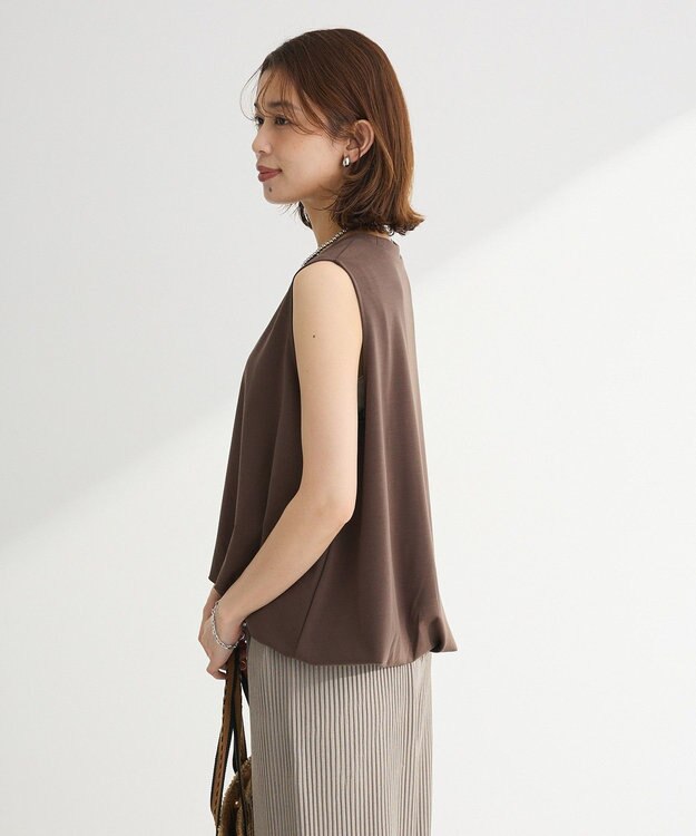 Green Parks ・Ｐｅｔｉｔ　Ｆｌｅｕｒ　バルーンノースリーブプルオ Brown