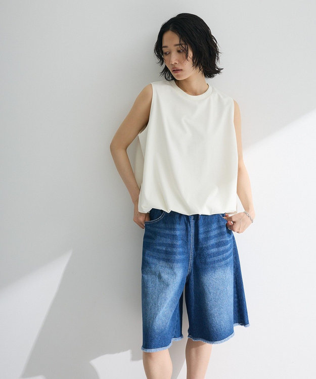 Green Parks ・Ｐｅｔｉｔ　Ｆｌｅｕｒ　バルーンノースリーブプルオ Off White