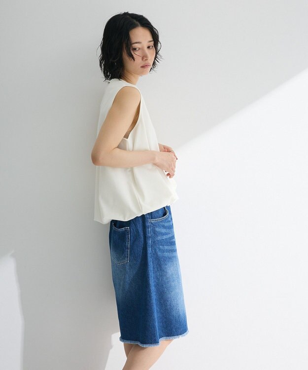 Green Parks ・Ｐｅｔｉｔ　Ｆｌｅｕｒ　バルーンノースリーブプルオ Off White