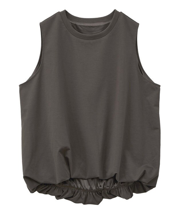 Green Parks ・Ｐｅｔｉｔ　Ｆｌｅｕｒ　バルーンノースリーブプルオ Charcoal Gray