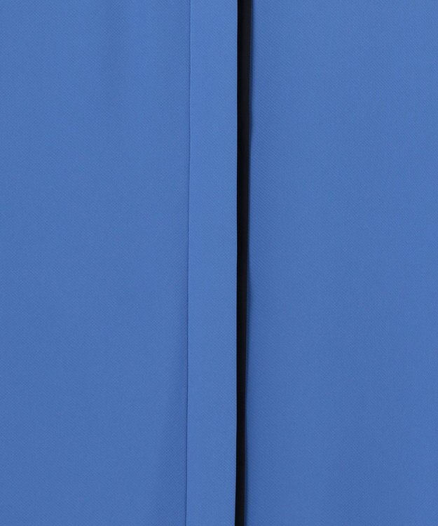 ICB 【新色追加・接触冷感・UVケア・速乾・洗える】BackSatinAmunzen 5分袖バンドカラーブラウス ラピスラズリ系