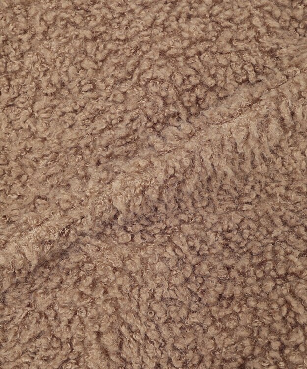 earth music&ecology プードルファーショートブルゾン Brown