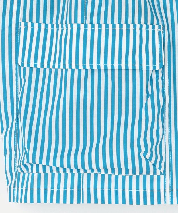 PW CIRCULUS 【高通気 / 軽撥水 / 軽量のDotAir 使用】【MEN】ストライプ柄ショーツ サックスブルー系2