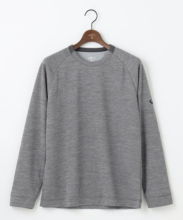 JOSEPH ABBOUD MOUNTAIN 【ソフト/吸水速乾】メランジバックメッシュ Tシャツ グレー系